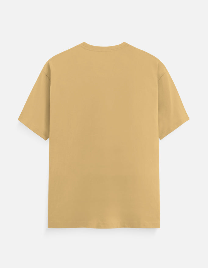 “दूब हैं, फिर उग आएँगे” Hindi poetry t-shirt in beige by Halant, back