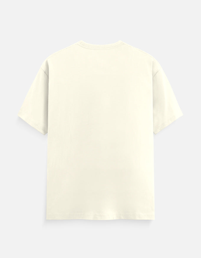 “बस ये आखिरी attempt.” Hindi text t-shirt in off white by Halant, back